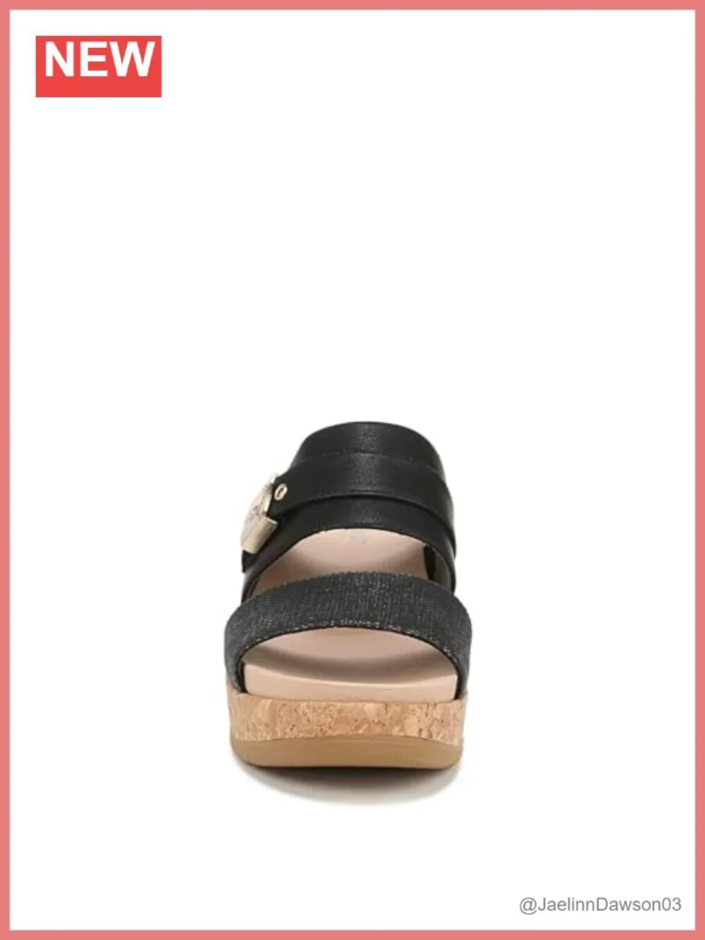 Dr. Scholl's Cali Vibe Wedge Sandals Women's Slip On Ankle Strap Faux Leather